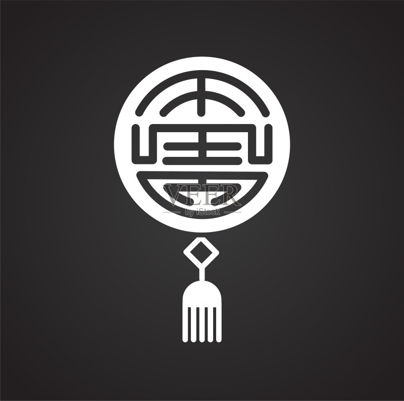 中国新年相关图标背景,适用于图形和网页设计图标素材