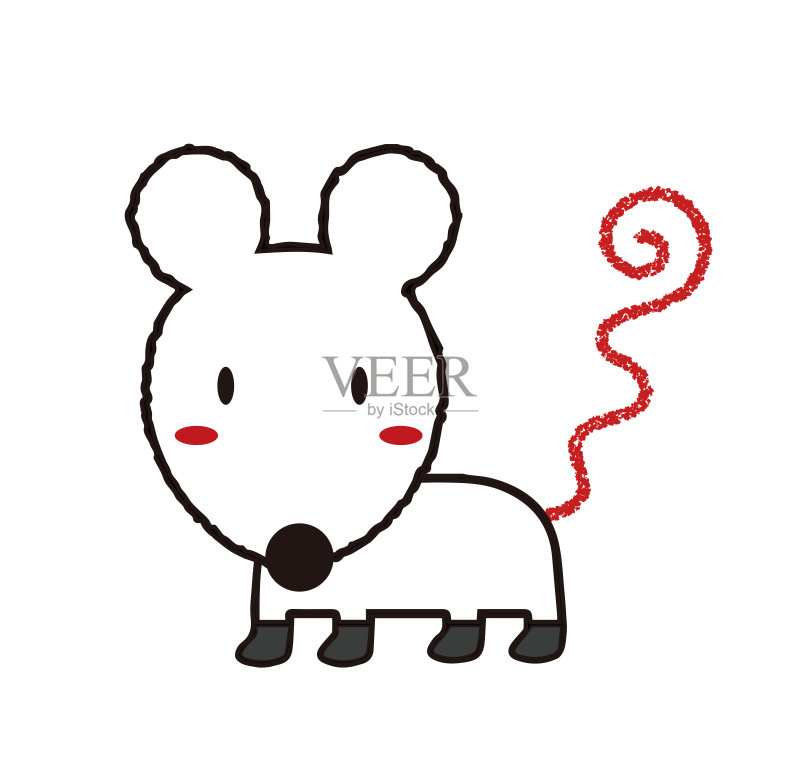 时髦的鼠标角色正版元素素材
