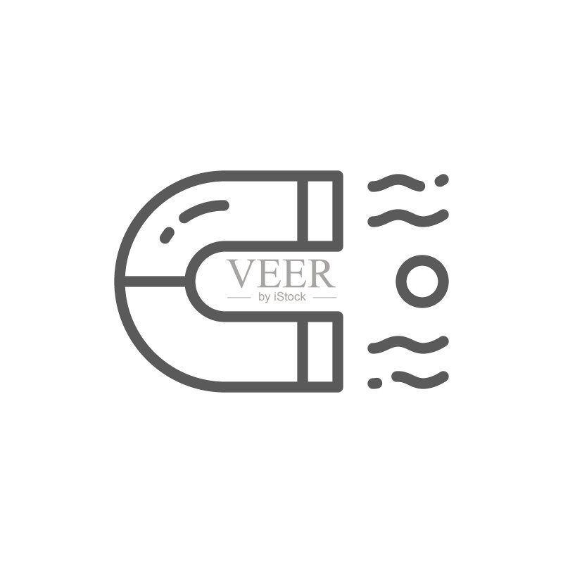 磁铁线性图标图标素材
