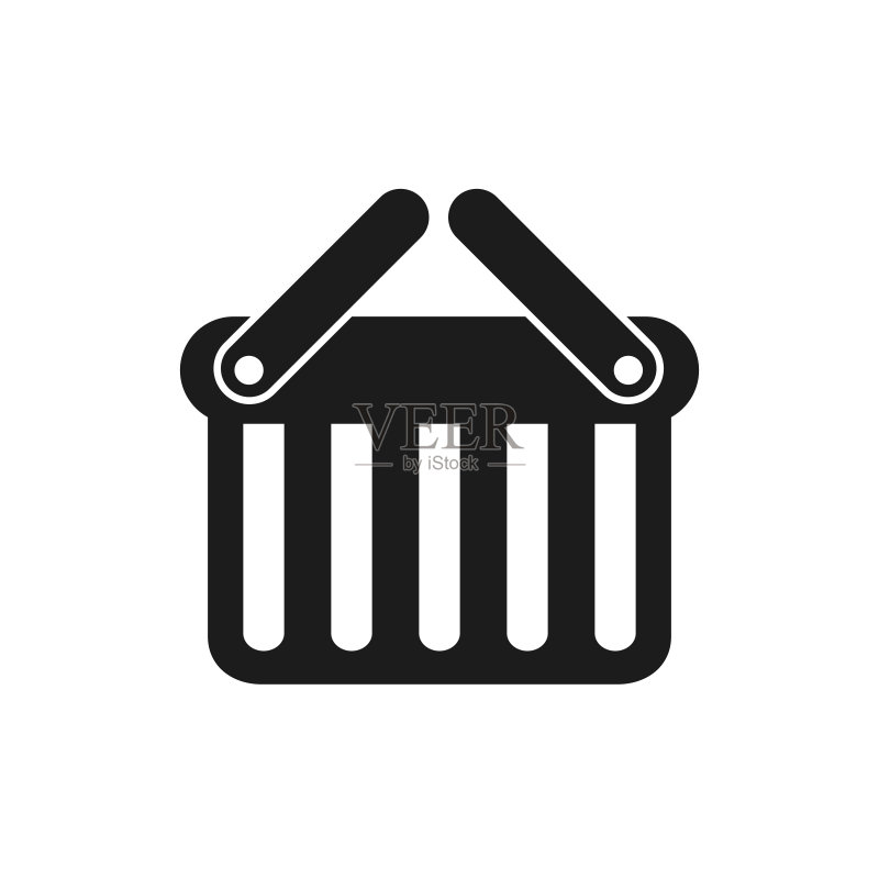 商店图标,购买符号,购物篮图标标志矢量素材图标素材