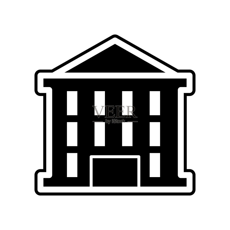 建筑图标,用于移动概念和Web应用程序的建筑物元素图标,用于网站设计和开发、应用程序开发的字形、扁平图标图标素材