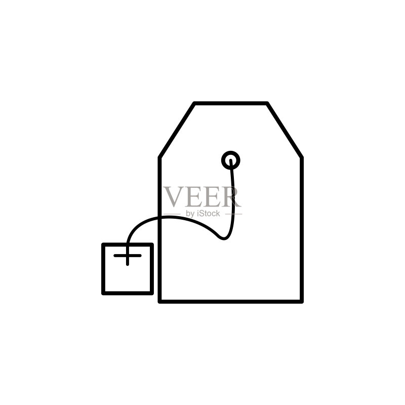 茶包饮品轮廓图标(可用于网页、logo、APP、UI、UX)图标素材