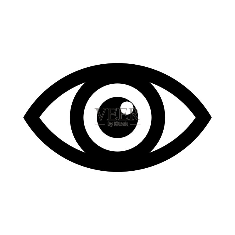 眼睛图标Logo,视觉图标矢量图图标素材