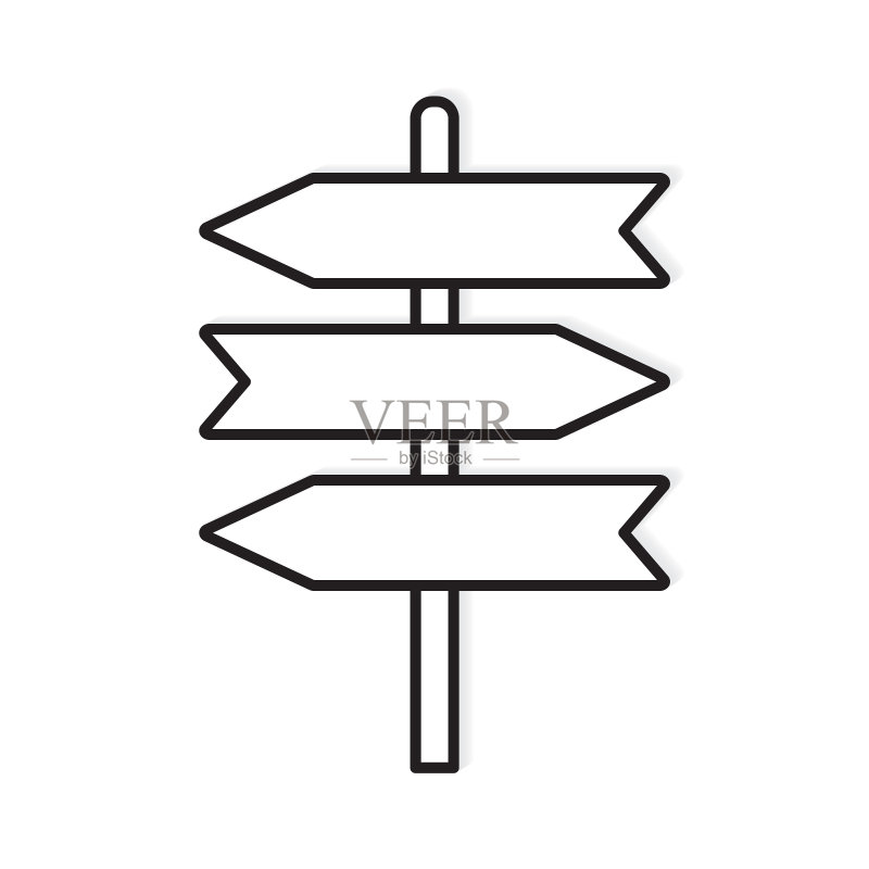 空白路标柱图标图标素材