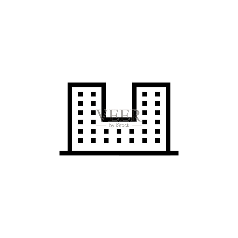 建筑图标,网站设计和App开发的细线图标,高级图标图标素材