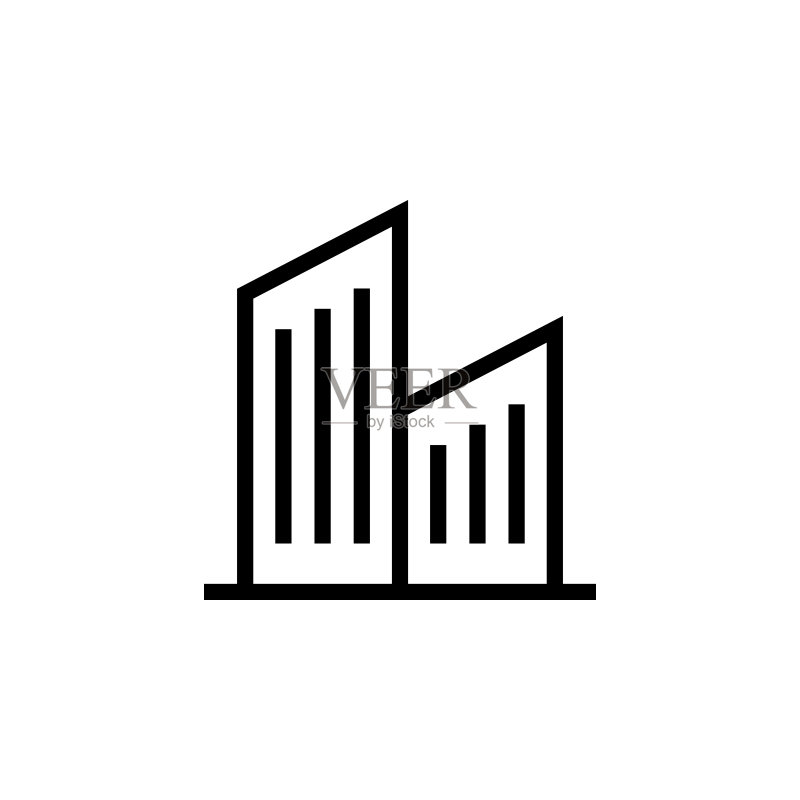 摩天大楼建筑图标图标素材