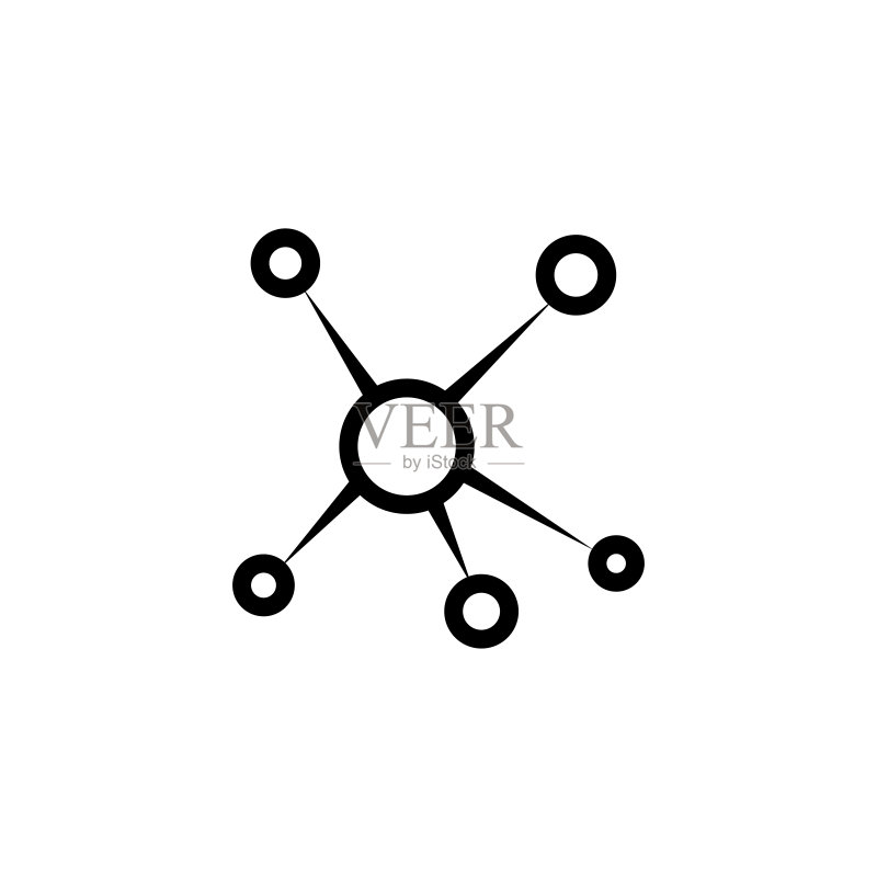 线条风格的优质连接图标或Logo:白色背景上的高品质标志和符号,用于信息图表、网页设计和App开发的矢量轮廓图图标素材