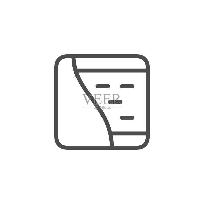骨科床垫结构线条图标图标素材