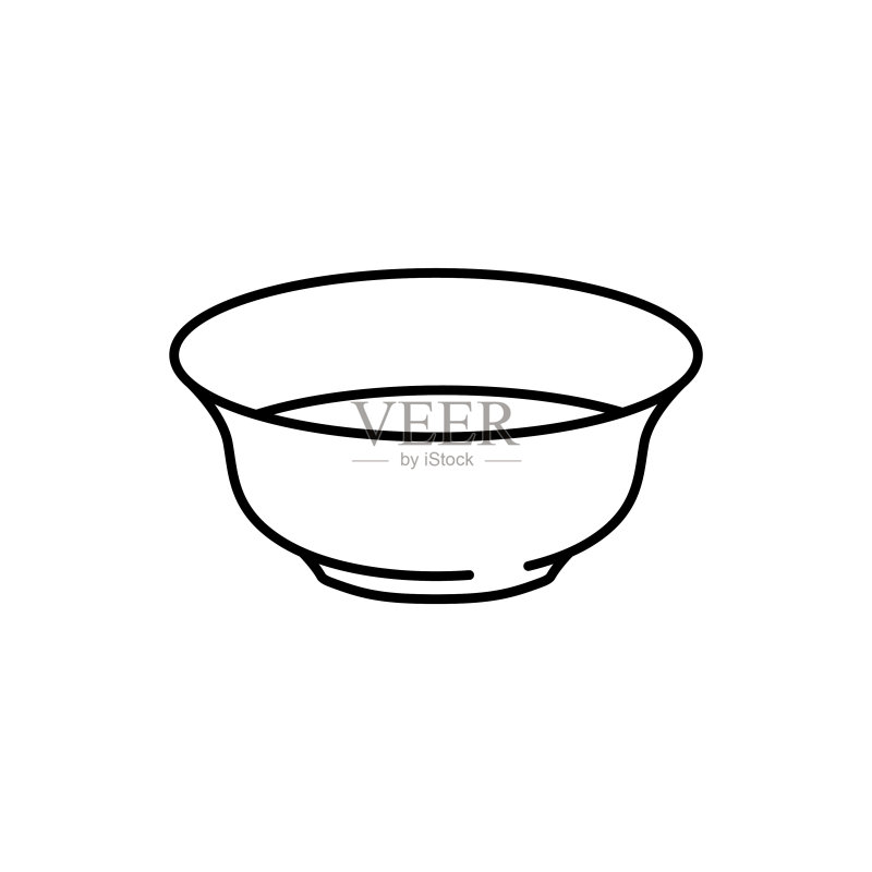汤碗图标图标素材