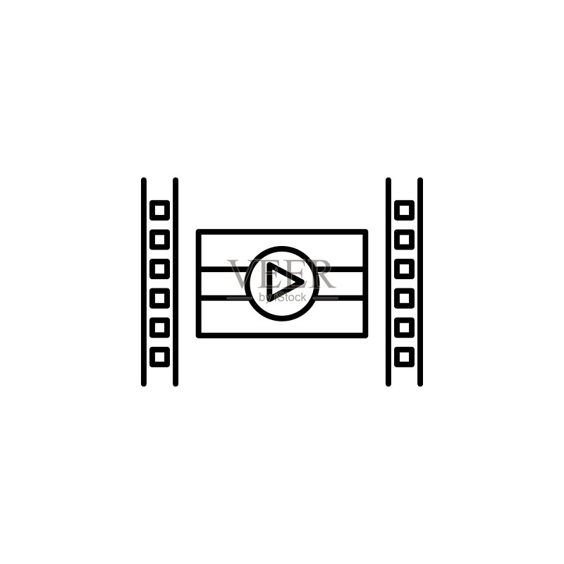 具有印度文化元素的电影图标图标素材