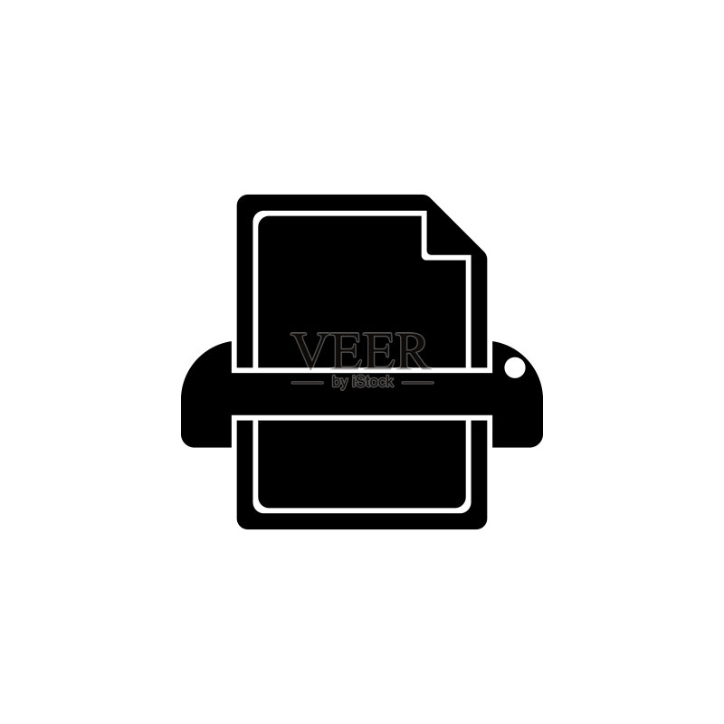 打印纸图标:用于网页、logo、移动应用、UI和UX图标素材