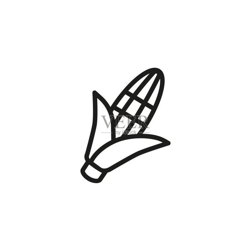玉米线条图标图标素材