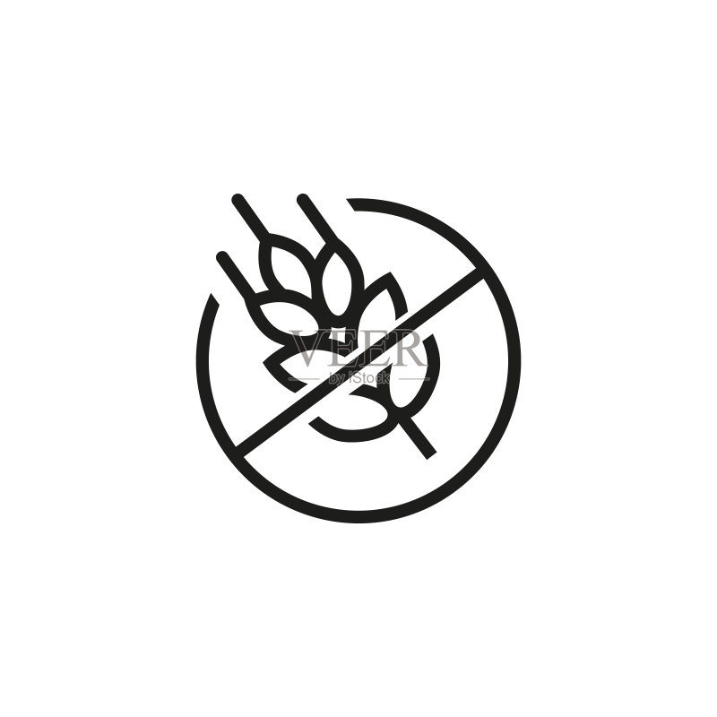 无麸质线条图标图标素材