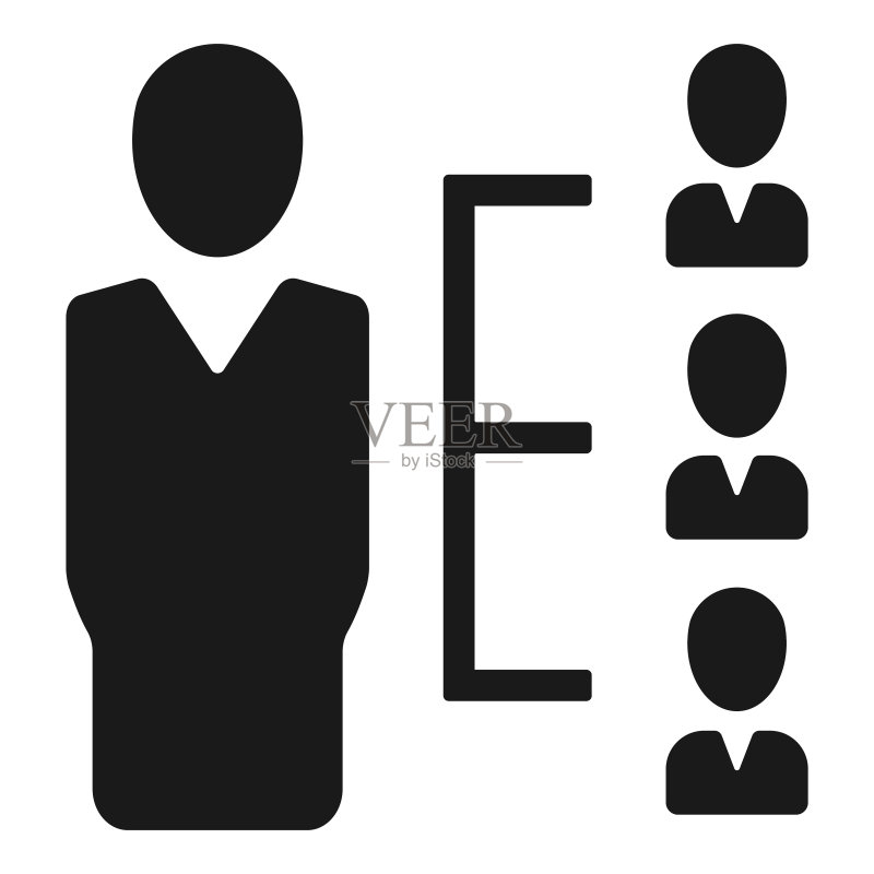 层级管理扁平矢量图标图标素材