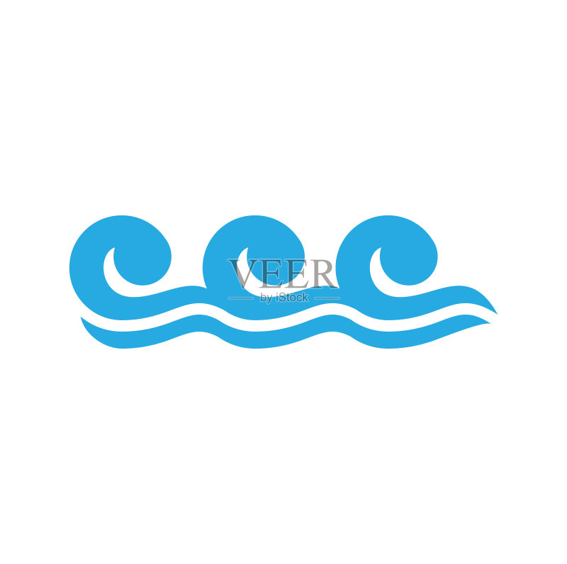网页设计海浪图标背景矢量素材图标素材