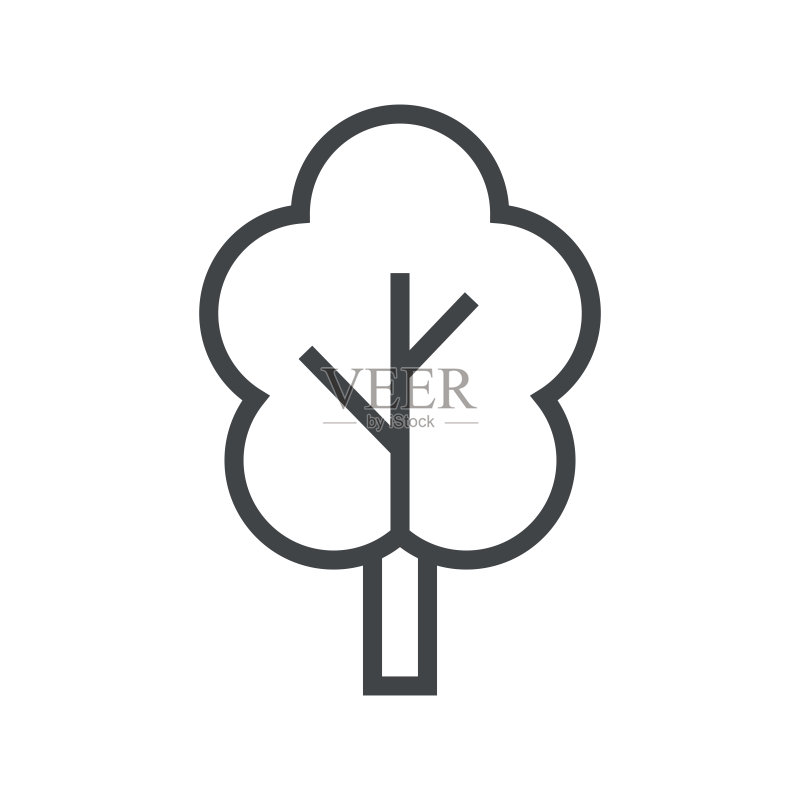 树线条图标图标素材
