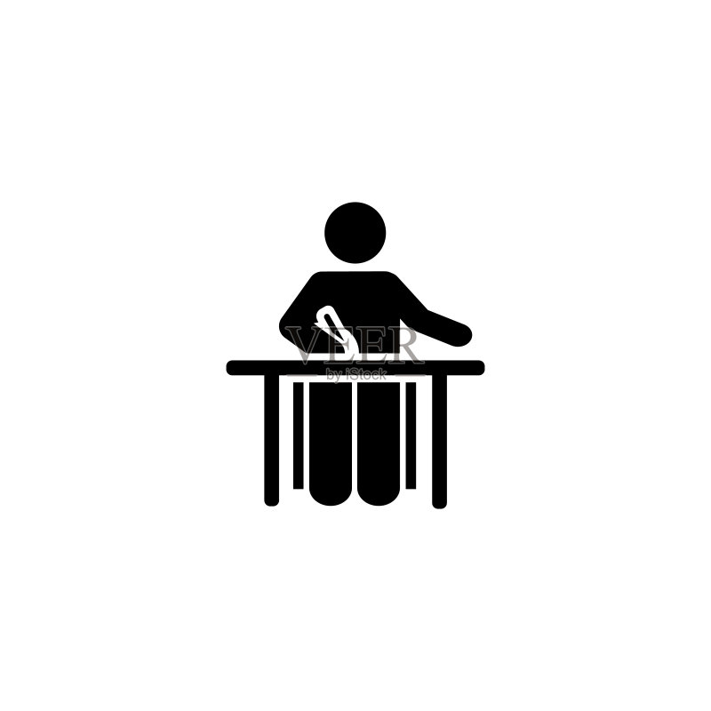 学生课程图标:网站网页设计教育象形图元素图标素材