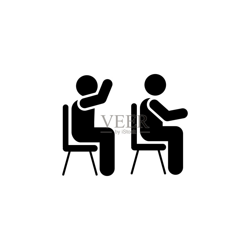 教室学生交谈图标教育元素图标优质图形设计图标网站网页设计符号图标集图标素材