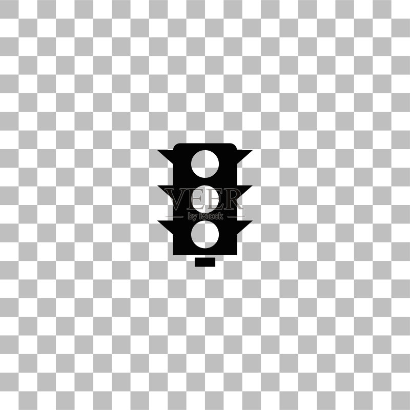 扁平风格的交通信号灯图标图标素材
