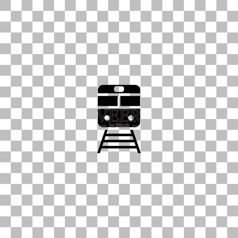 扁平风格列车图标图标素材