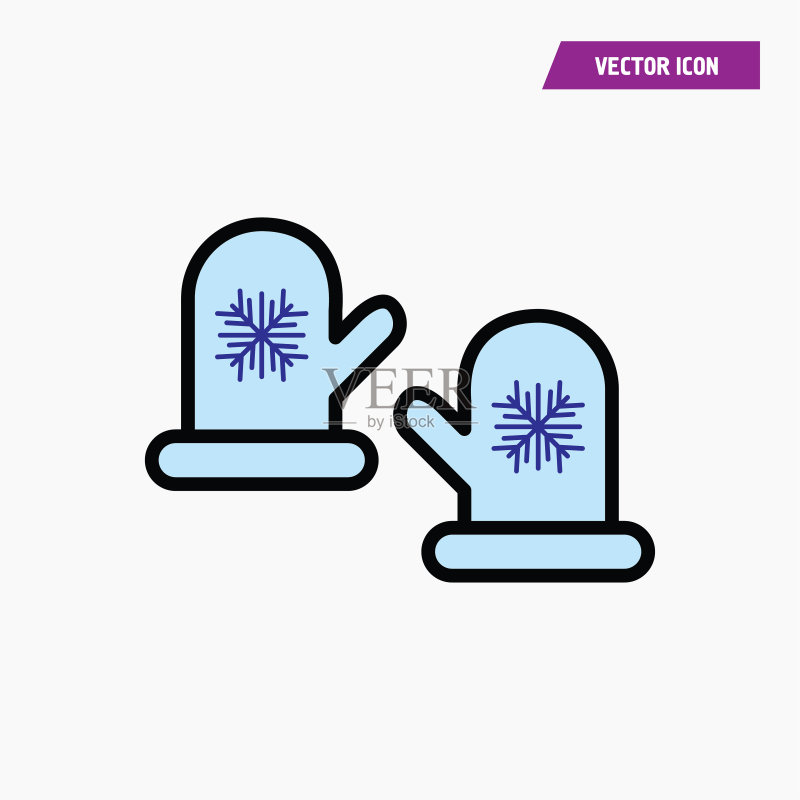 手套隔热垫简易图标图标素材