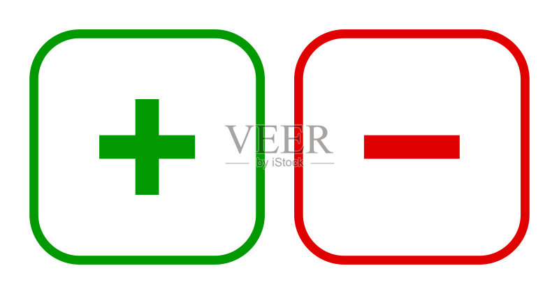 扁平风格加减号图标图标素材