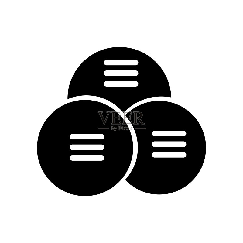 图表图标矢量标志和符号,在白色背景上隔离,图表标志概念图标素材