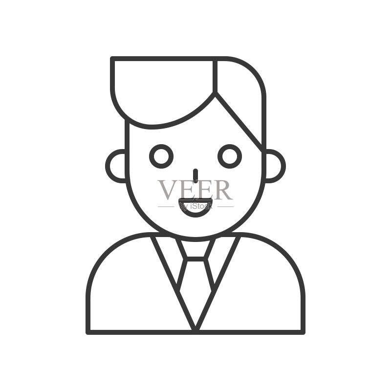 医生或牙医描边图标图标素材