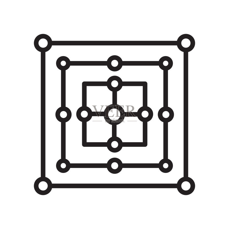 磨坊游戏图标矢量符号,白色背景图标素材