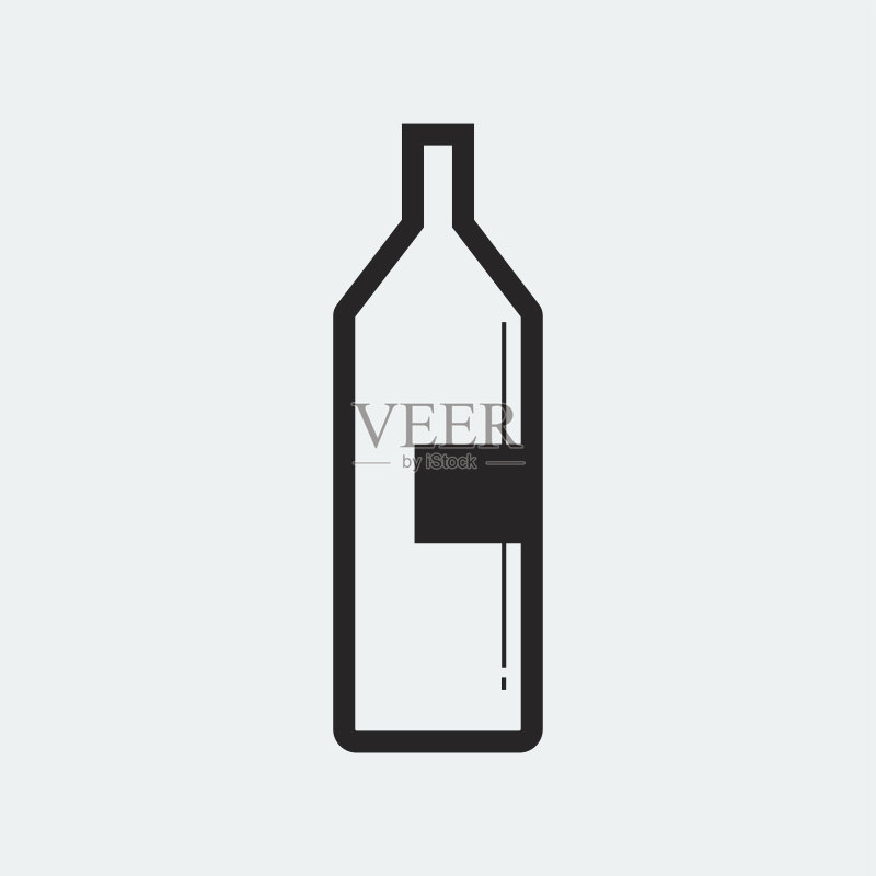 葡萄酒瓶图标图标素材