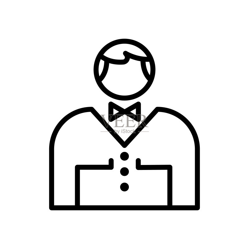 男人图标矢量符号,在白色背景上隔离,男人logo概念图标素材