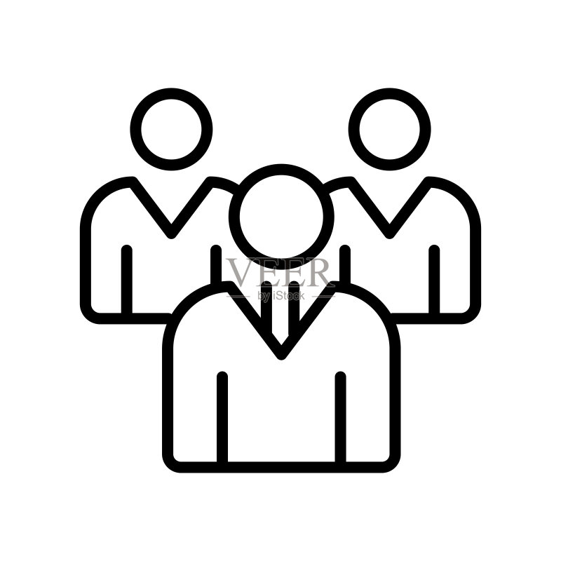 团队图标矢量符号,团队logo概念图标素材