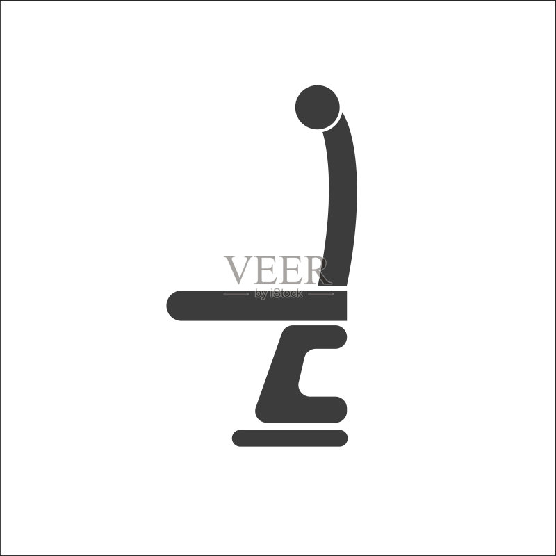 办公椅图标的侧视图图标素材