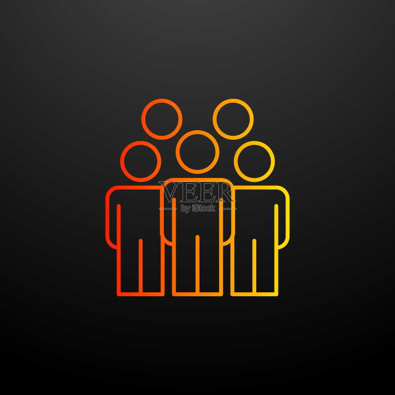 员工图标。企业组织元素。用于网站、网页设计、移动应用、信息图表的简单图标图标素材