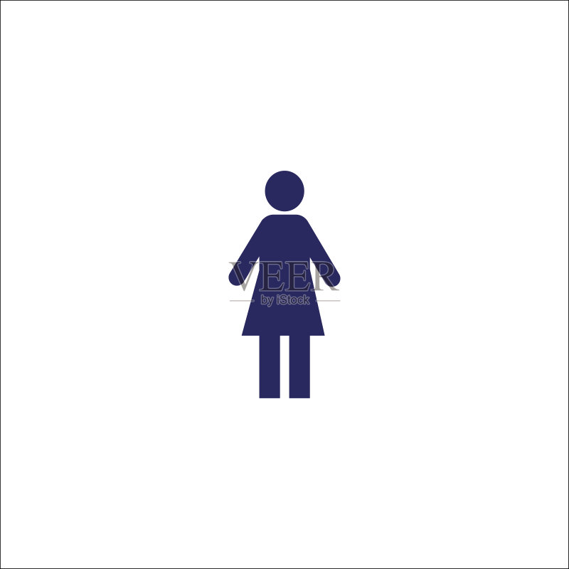 女性图标独立符号图标素材