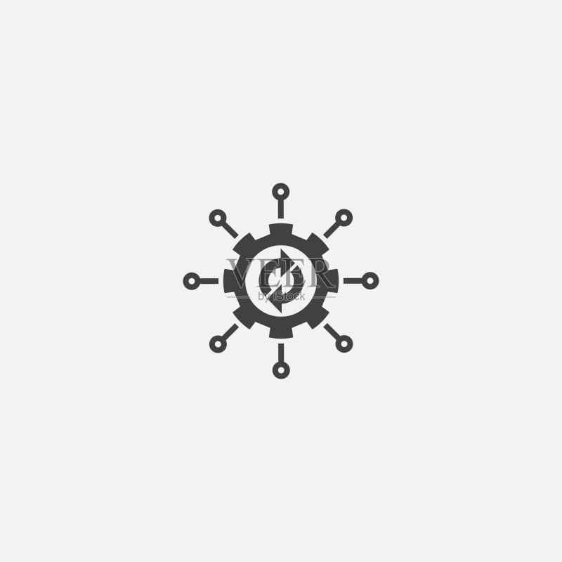 BPM基本图标。简单标志图例。BPM符号设计。可用于网页、印刷和移动设备图标素材