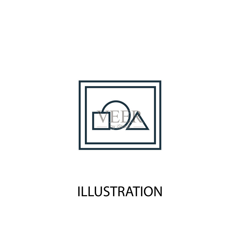 概念线图标插画,可用于Web和移动UI/UX图标素材