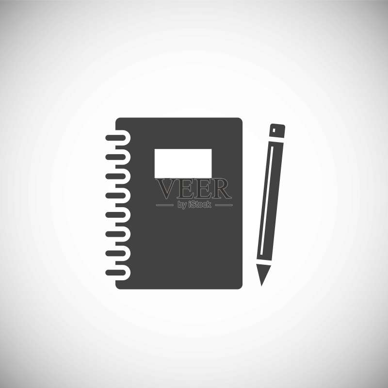 用于图形和网页设计的学校相关图标背景。简单的插图。网站按钮或移动应用的互联网概念符号。图标素材