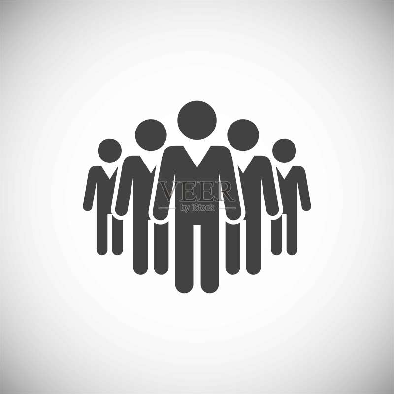 与商务人士相关的图标背景,用于图形和网页设计图标素材
