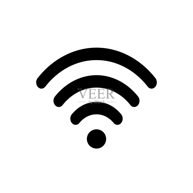 Wifi网络图标标志矢量图图标素材