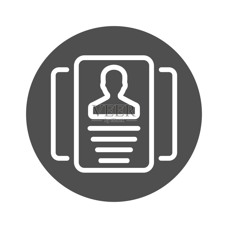 用户个人资料卡图标图标素材