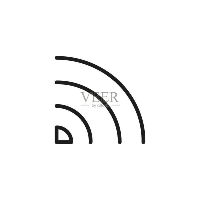 RSS阅读器线性图标图标素材