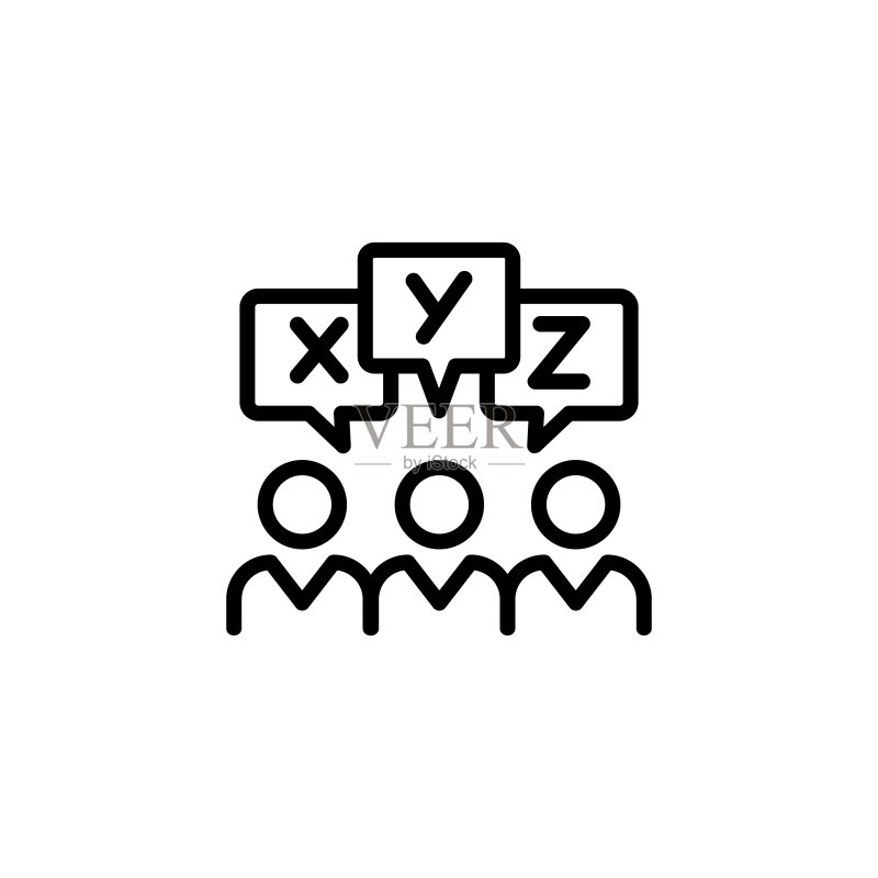 不同的选项线条图标图标素材