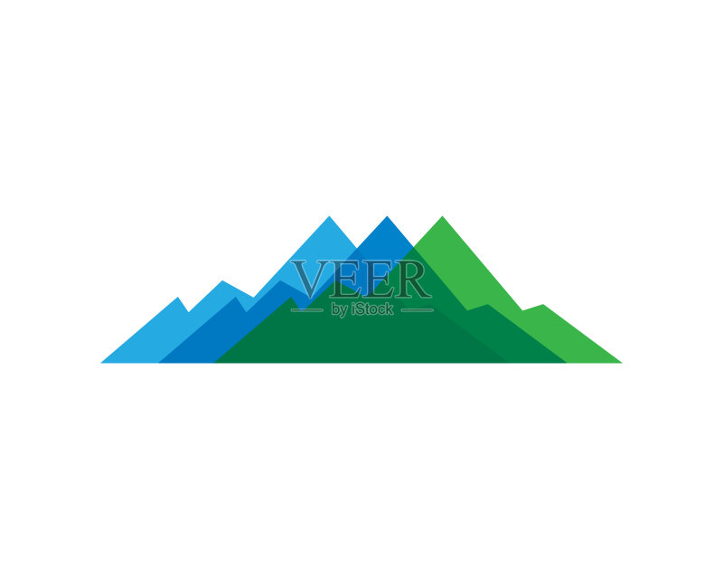 山矢量图标插图设计图标素材