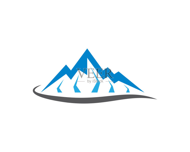 山矢量图标插图设计图标素材