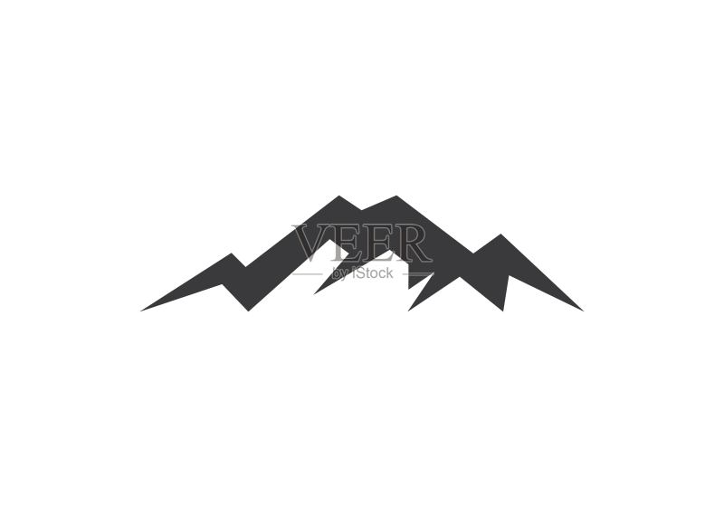 山峰图标商务模板图标素材
