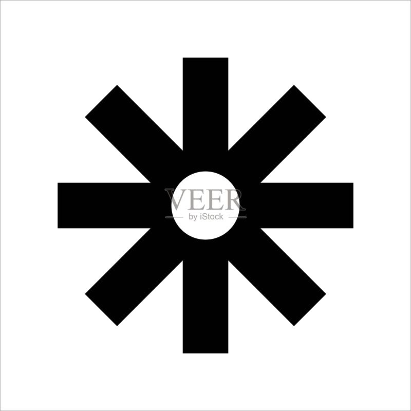 扁平风格齿轮矢量图标图标素材
