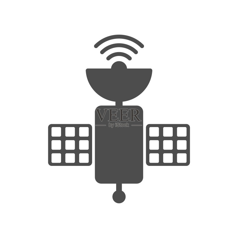 卫星矢量图标图标素材