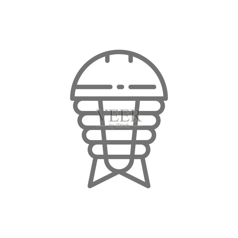 甲胄鱼,史前鱼类,古生代线条图标图标素材