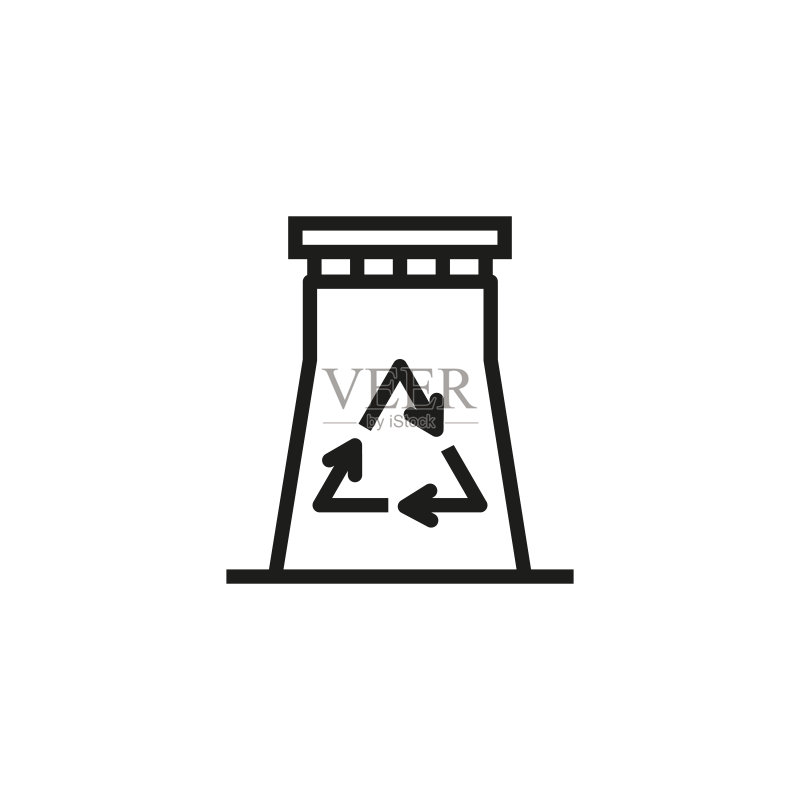 环保植物线条图标图标素材